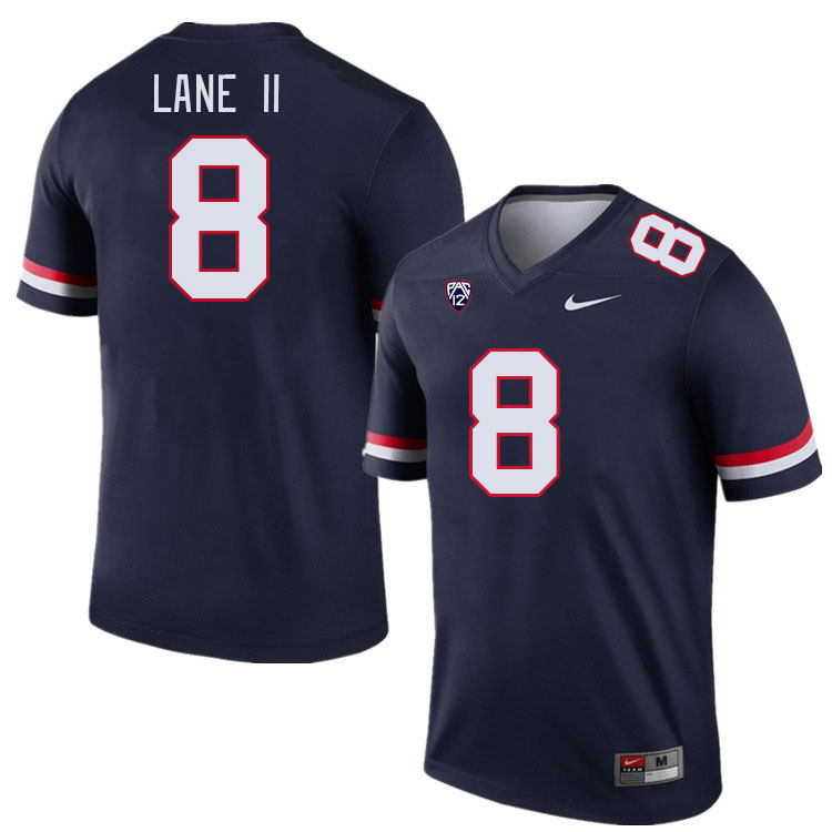 Men #8 Sterling Lane II Arizona Wildcats College Football Jerseys Stitched-Navy - Click Image to Close